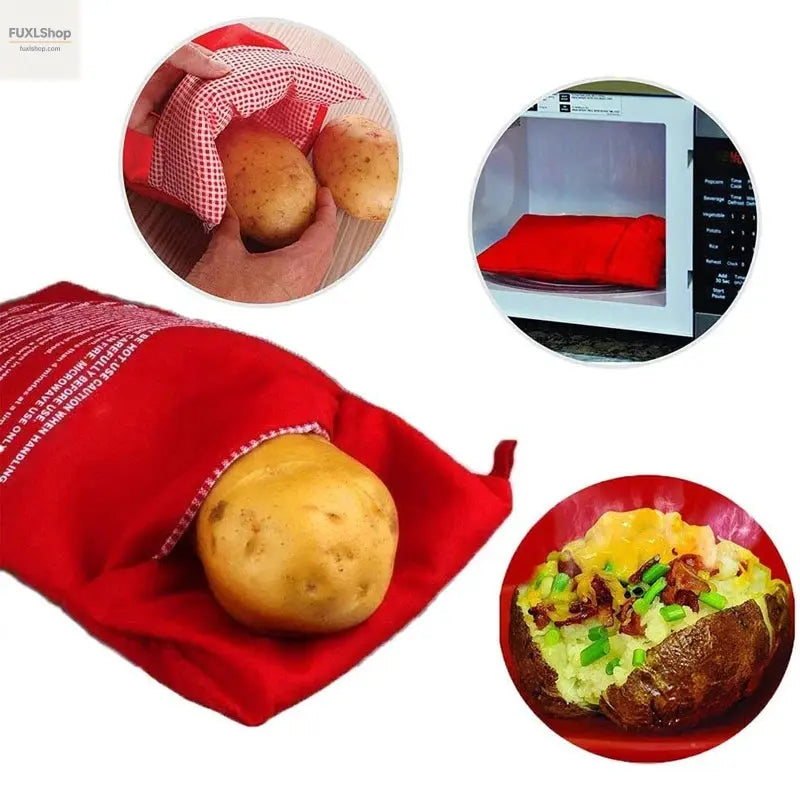 FUXL Mikrowellen-Kartoffelbeutel – Wiederverwendbar & SchnelI - FUXL-Shopify
