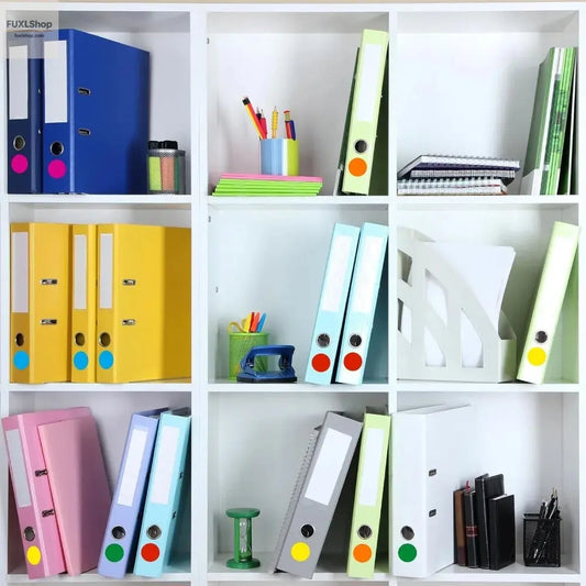 10 Blatt Farbige Punktaufkleber - Runde Etiketten für Büro, Schule & Partydeko - FUXL-Shopify