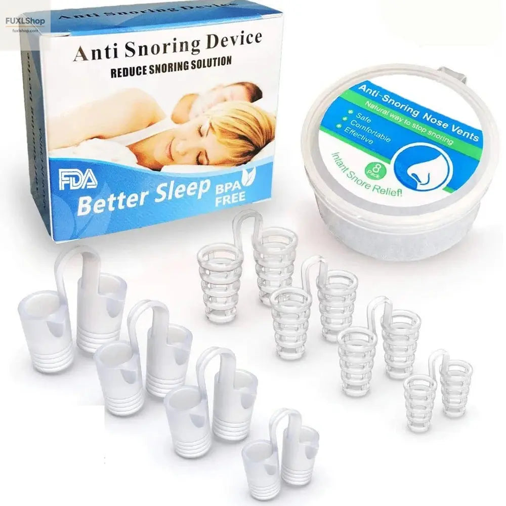 1/8PCS Anti Schnarchen Apnea Nase Clip Atmen Hilfe Stille Schnarchen Gerät Schlafen - FUXL-Shopify