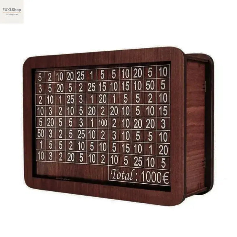FUXL Sparschwein Holz – Sparbox für 1000–10.000 € Challenge - FUXL-Shopify