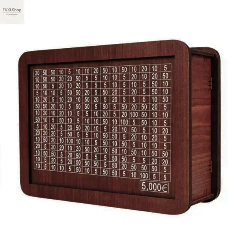 FUXL Sparschwein Holz – Sparbox für 1000–10.000 € Challenge - FUXL-Shopify