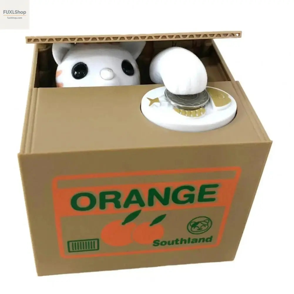 FUXL Sprachaktiviertes Sparschwein mit Englisch sprechender Katze – Spaßiges Sparen für Kinder - FUXL-Shopify