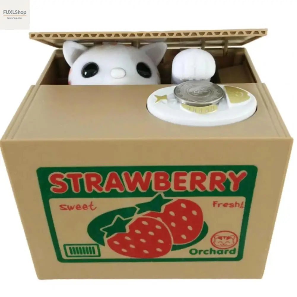 FUXL Sprachaktiviertes Sparschwein mit Englisch sprechender Katze – Spaßiges Sparen für Kinder - FUXL-Shopify
