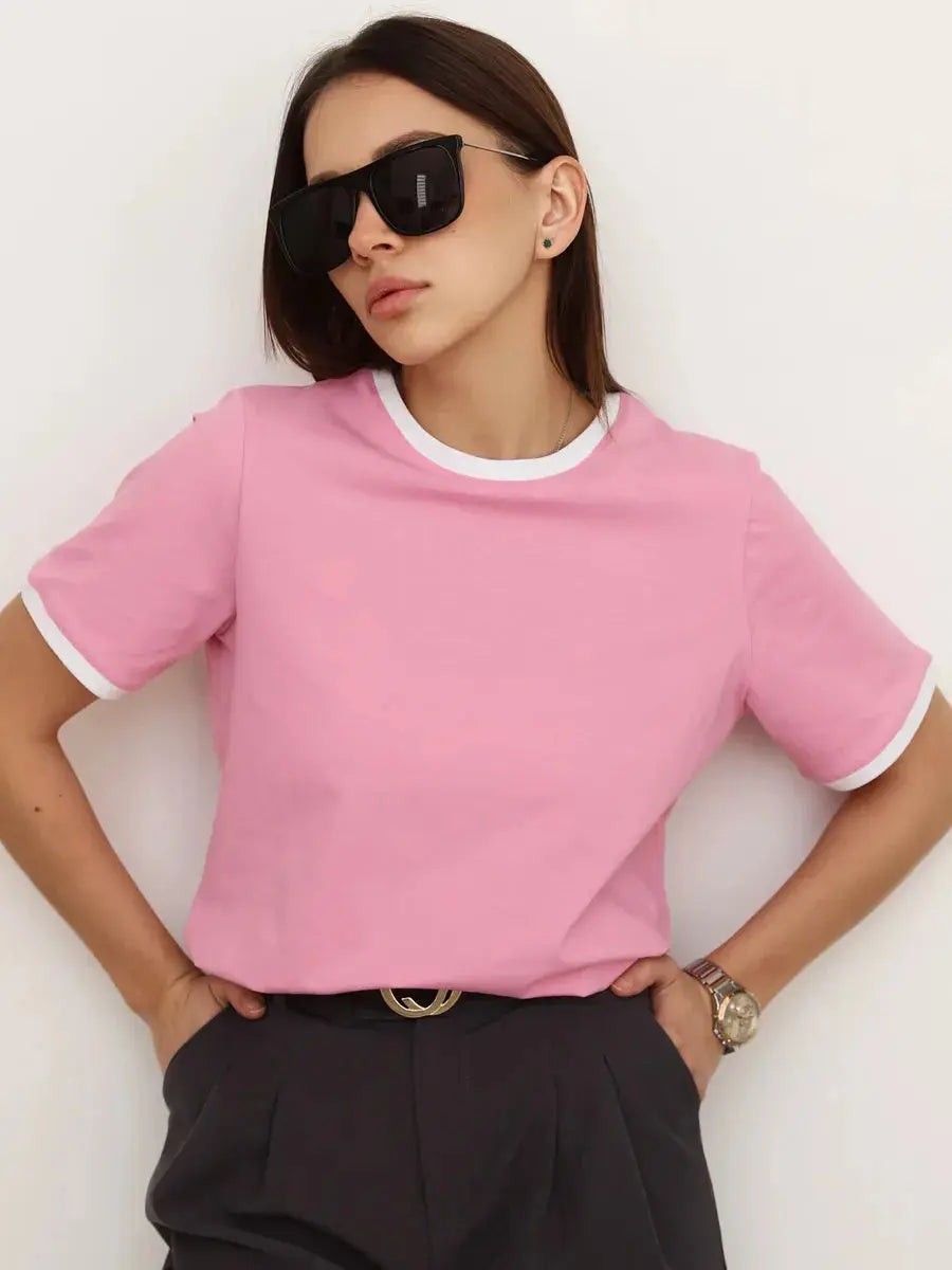FUXL Women's T-Shirt - Basic Loose Fit Top for Leisure & Cosplay - Anime/Streetwear Inspired - FUXL-Shopify