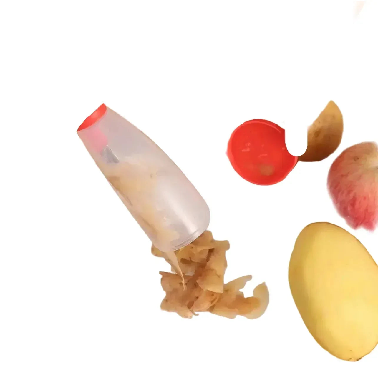Gemüseschäler mit Auffangbehälter Edelstahl Hygienisch Spülmaschinenfest Kartoffelschäler Küche - FUXLShop
