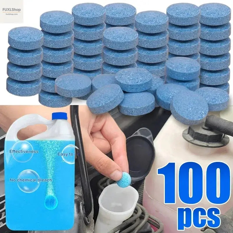 Glass Water Effervescent Film Wiper Solid Concentrate Four Seasons Universal Strong Anti-freeze Wiper Essence Zero Shellac - FUXL-Shopify