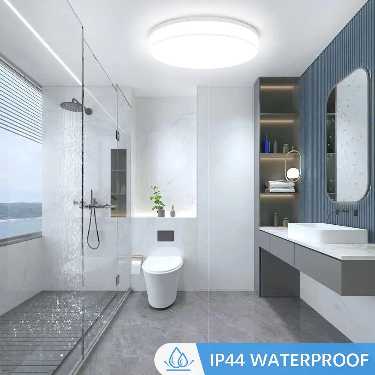 IRALAN Modern LED Ceiling Light Round 48W/36W/24W/18W For Kitchen, Bathroom, Bedroom - FUXL-Shopify
