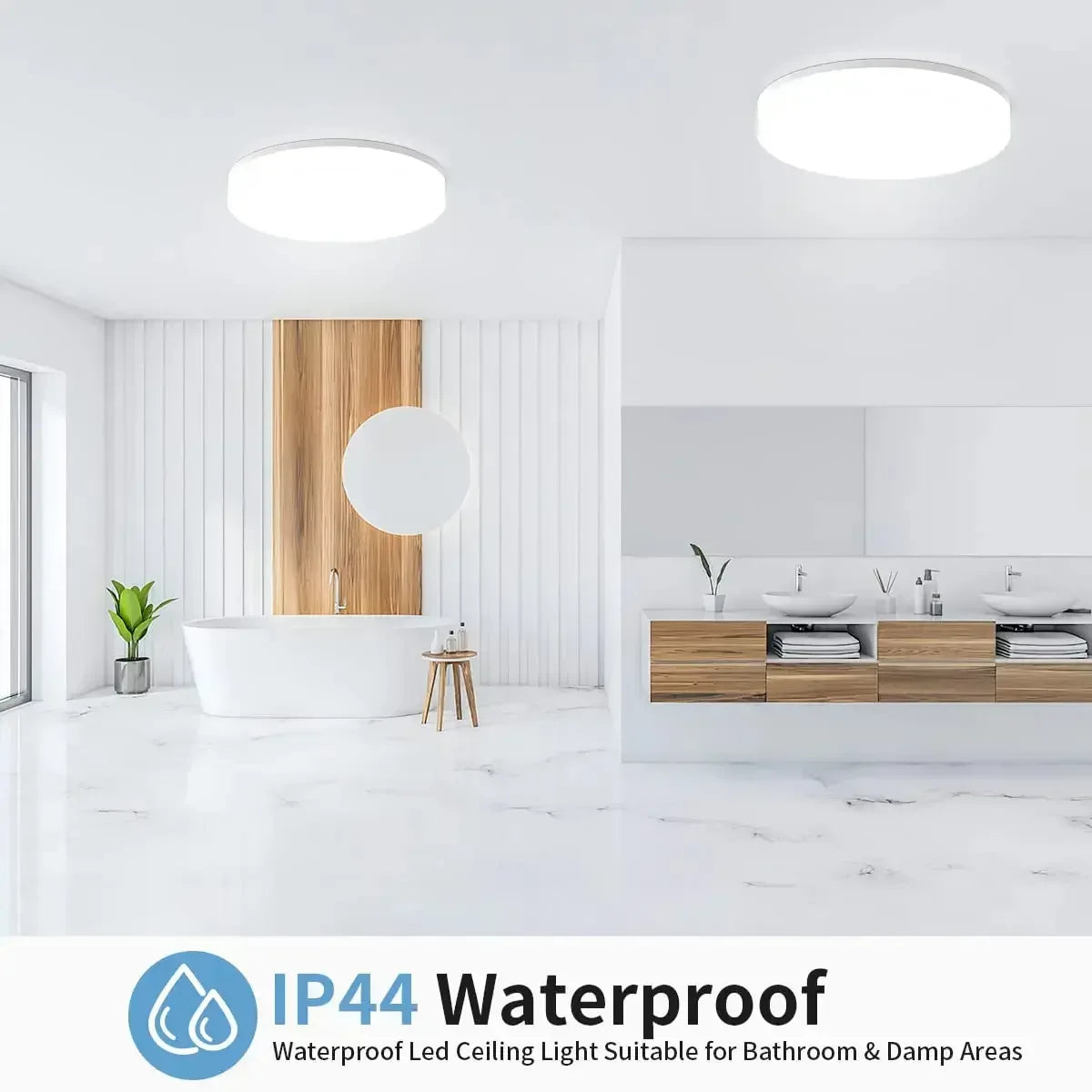 LED-Deckenleuchte Rund Modern – 18W 24W 36W 48W – Küche Bad Schlafzimmer - FUXLShop