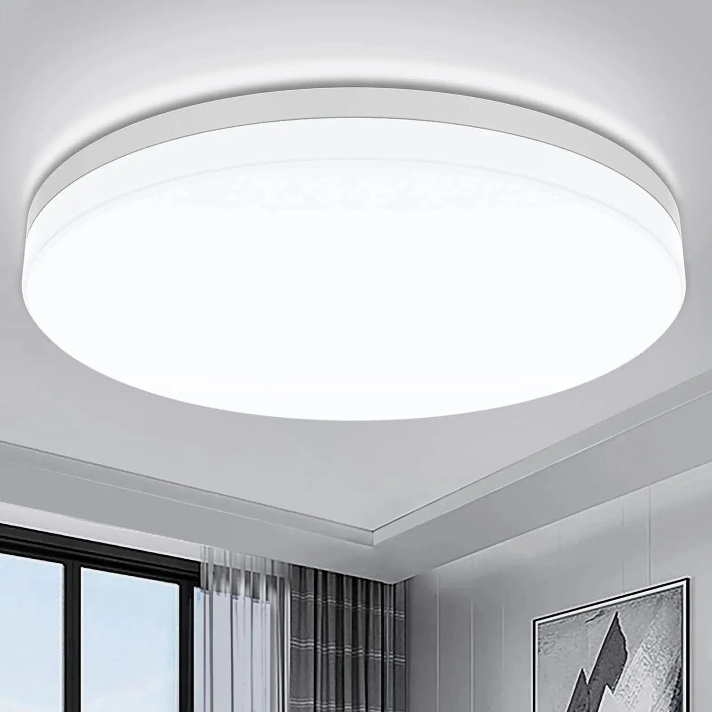 IRALAN Modern LED Ceiling Light Round 48W/36W/24W/18W For Kitchen, Bathroom, Bedroom - FUXL-Shopify