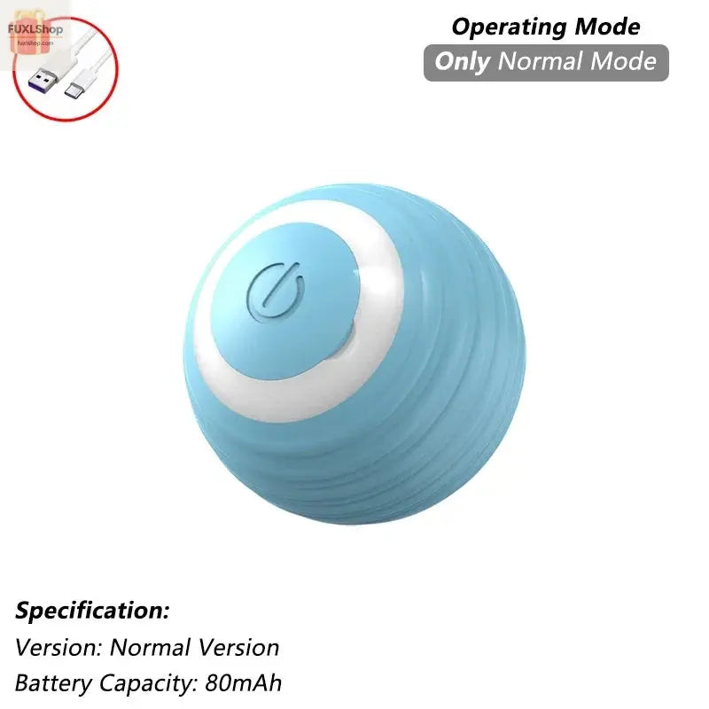 Interaktives Ballspielzeug für Katzen, automatisch rollender Ball mit Schwanz, wiederaufladbares, intelligente Maus für Katzen - FUXL-Shopify