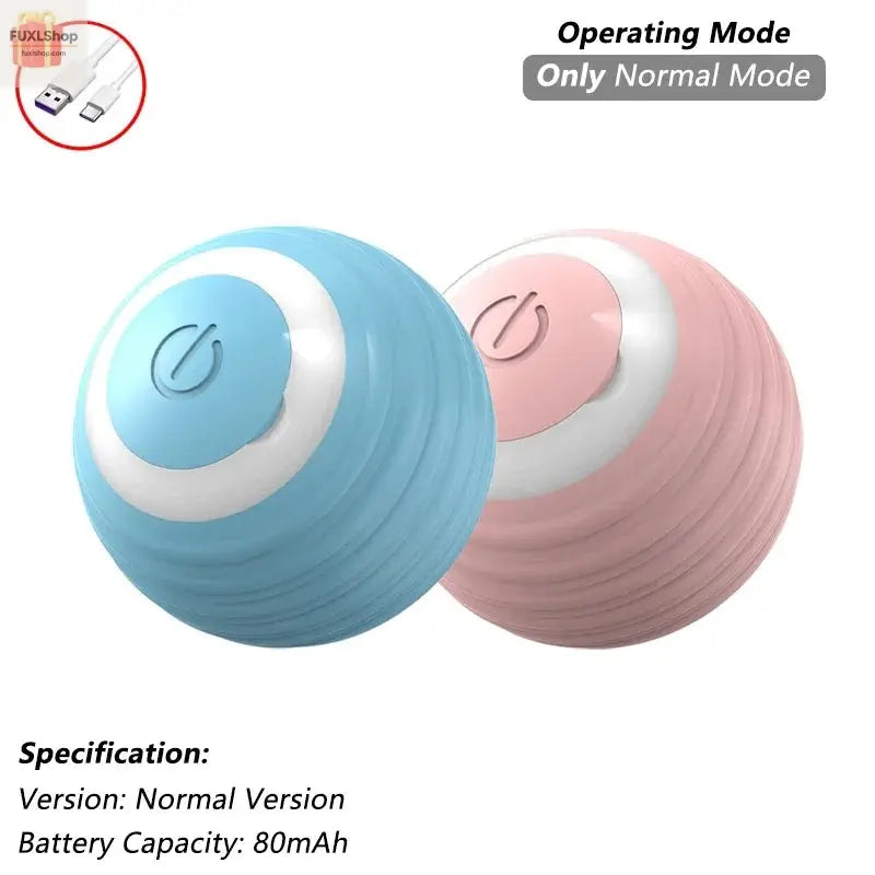 Interaktives Ballspielzeug für Katzen, automatisch rollender Ball mit Schwanz, wiederaufladbares, intelligente Maus für Katzen - FUXL-Shopify