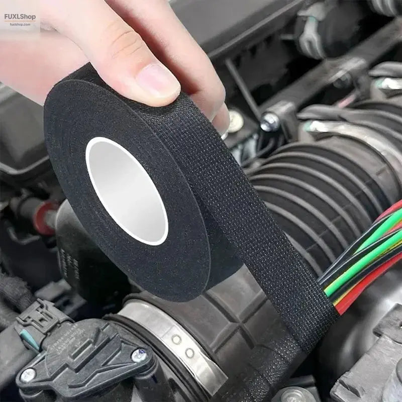 Electrical Tape Heat-resistant Harness Bundle Insulation Auto Wiring Fabric Cloth Wrap Waterproof Cable Organizer Adhesive Tapes - FUXL-Shopify