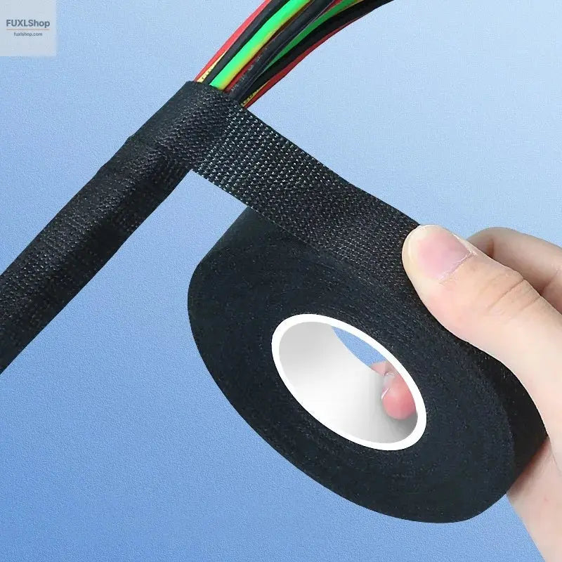 Electrical Tape Heat-resistant Harness Bundle Insulation Auto Wiring Fabric Cloth Wrap Waterproof Cable Organizer Adhesive Tapes - FUXL-Shopify