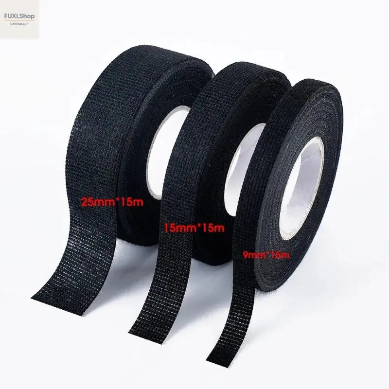 Electrical Tape Heat-resistant Harness Bundle Insulation Auto Wiring Fabric Cloth Wrap Waterproof Cable Organizer Adhesive Tapes - FUXL-Shopify