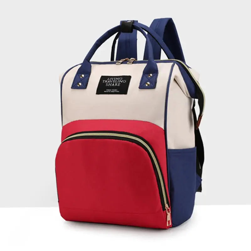 Large Capacity Canvas Mommy Bag Multifunctional Baby Bottle Thermal Insulation Travel Storage Bag Fashion Mommy Bag Hanging Bag - FUXL-Shopify