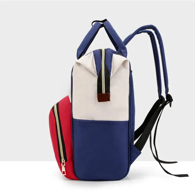 Large Capacity Canvas Mommy Bag Multifunctional Baby Bottle Thermal Insulation Travel Storage Bag Fashion Mommy Bag Hanging Bag - FUXL-Shopify