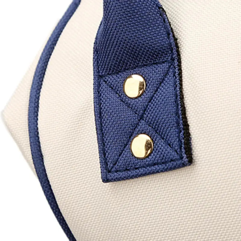 Large Capacity Canvas Mommy Bag Multifunctional Baby Bottle Thermal Insulation Travel Storage Bag Fashion Mommy Bag Hanging Bag - FUXL-Shopify