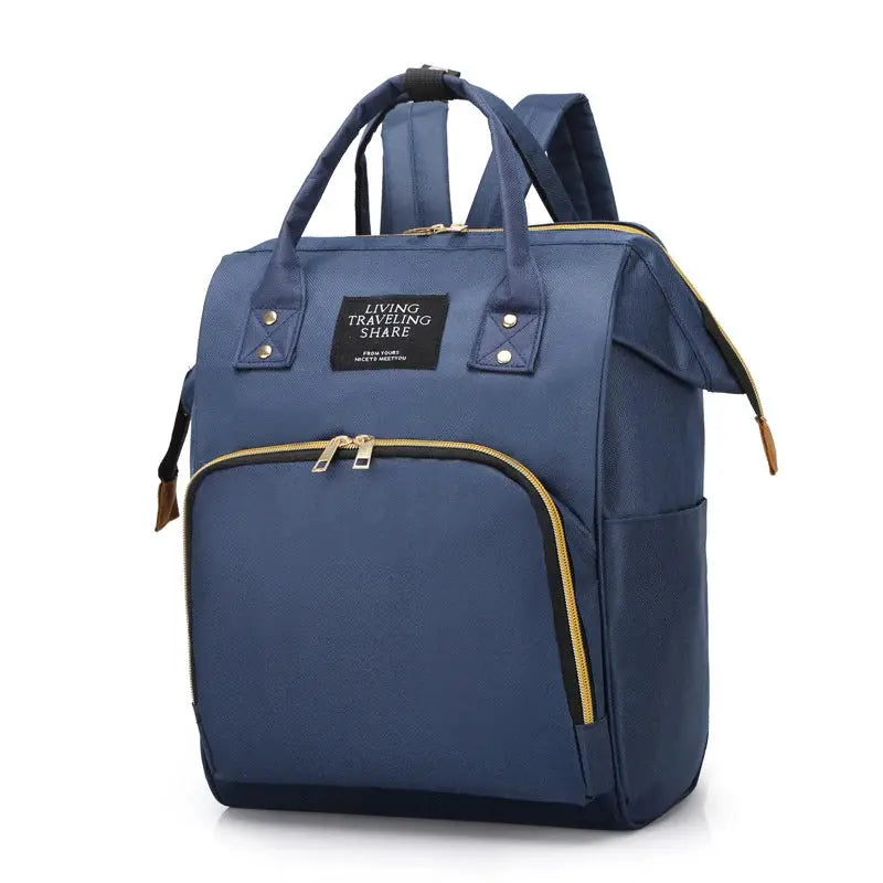 Large Capacity Canvas Mommy Bag Multifunctional Baby Bottle Thermal Insulation Travel Storage Bag Fashion Mommy Bag Hanging Bag - FUXL-Shopify