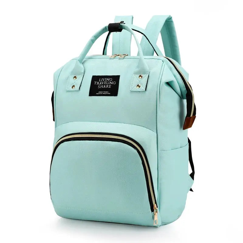 Large Capacity Canvas Mommy Bag Multifunctional Baby Bottle Thermal Insulation Travel Storage Bag Fashion Mommy Bag Hanging Bag - FUXL-Shopify