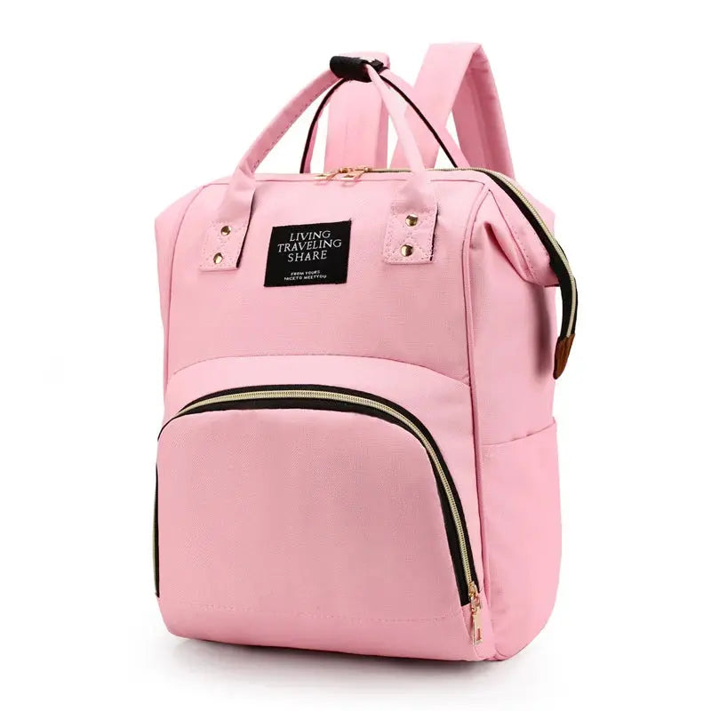 Large Capacity Canvas Mommy Bag Multifunctional Baby Bottle Thermal Insulation Travel Storage Bag Fashion Mommy Bag Hanging Bag - FUXL-Shopify