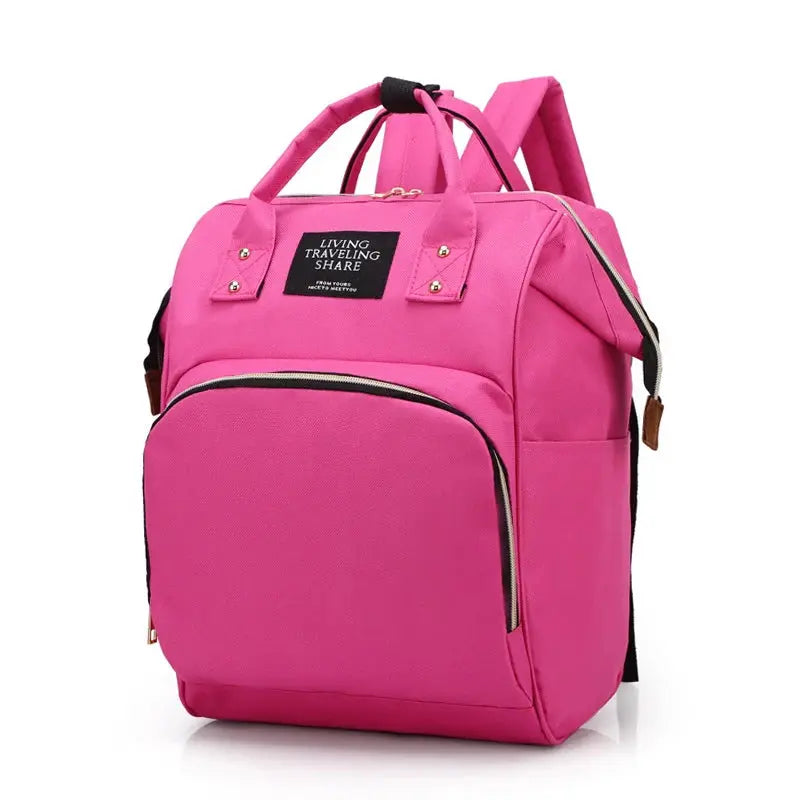 Large Capacity Canvas Mommy Bag Multifunctional Baby Bottle Thermal Insulation Travel Storage Bag Fashion Mommy Bag Hanging Bag - FUXL-Shopify