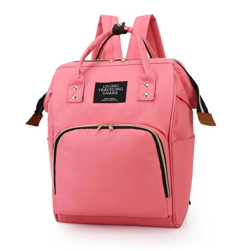 Large Capacity Canvas Mommy Bag Multifunctional Baby Bottle Thermal Insulation Travel Storage Bag Fashion Mommy Bag Hanging Bag - FUXL-Shopify