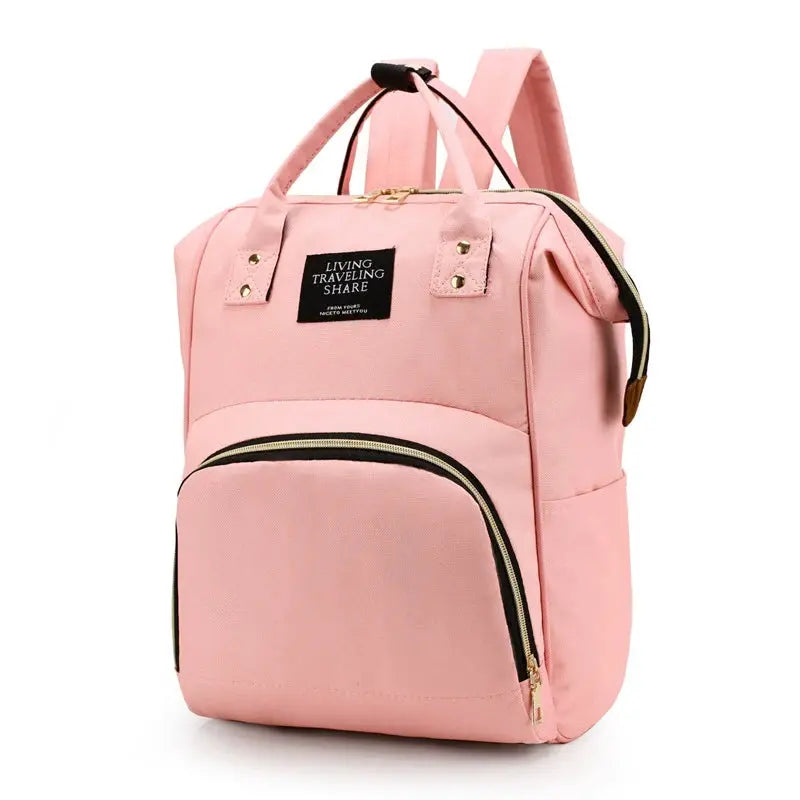 Large Capacity Canvas Mommy Bag Multifunctional Baby Bottle Thermal Insulation Travel Storage Bag Fashion Mommy Bag Hanging Bag - FUXL-Shopify