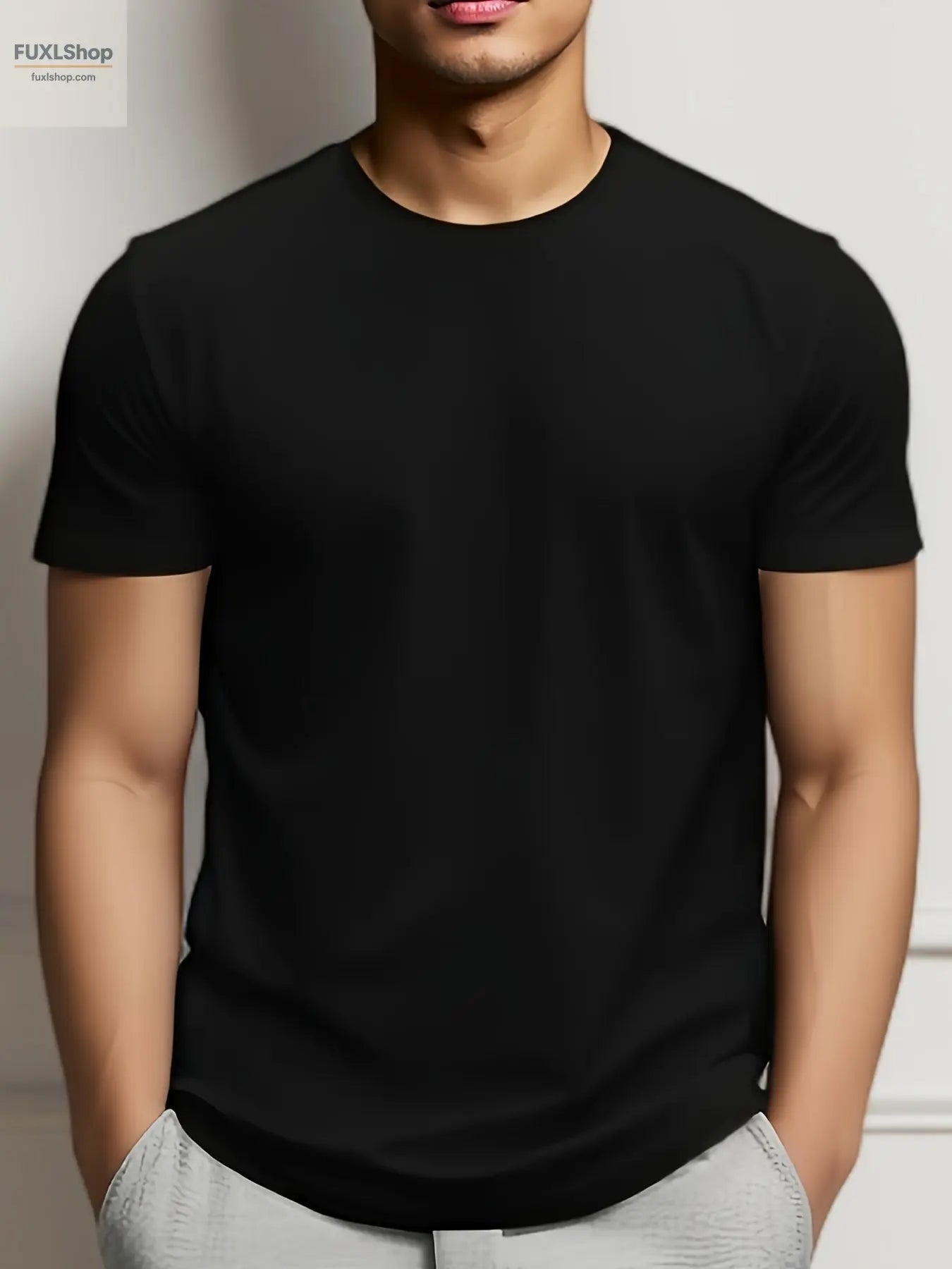 Lässige T-Shirts im schlichten Stil für Herren mit Cartoon-Motiv, bequemes T-Shirt mit Rundhalsausschnitt und kurzen Ärmeln, Pyjama-Oberteil für den Sommer und die Freizeit - FUXL-Shopify