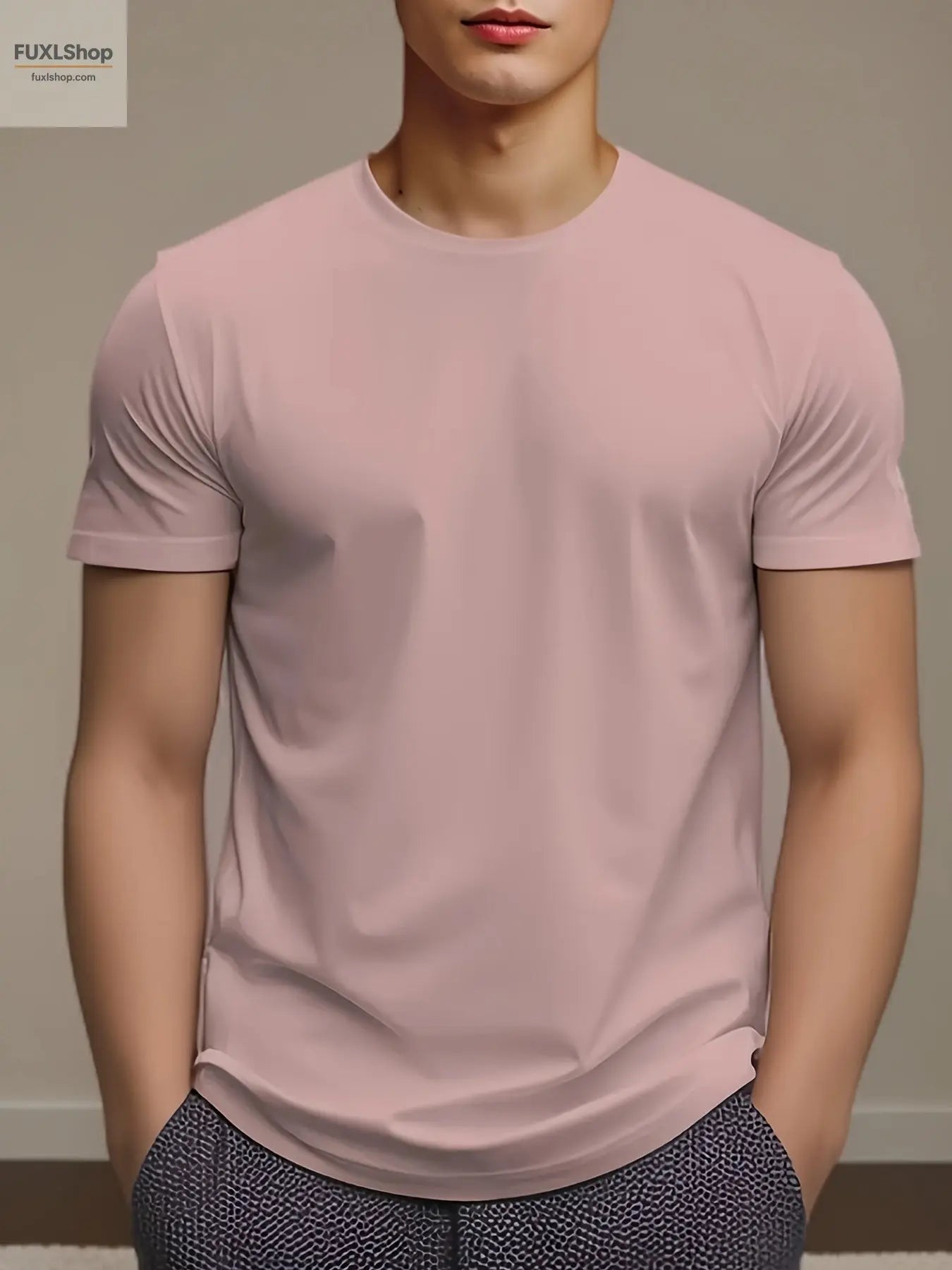 Lässige T-Shirts im schlichten Stil für Herren mit Cartoon-Motiv, bequemes T-Shirt mit Rundhalsausschnitt und kurzen Ärmeln, Pyjama-Oberteil für den Sommer und die Freizeit - FUXL-Shopify