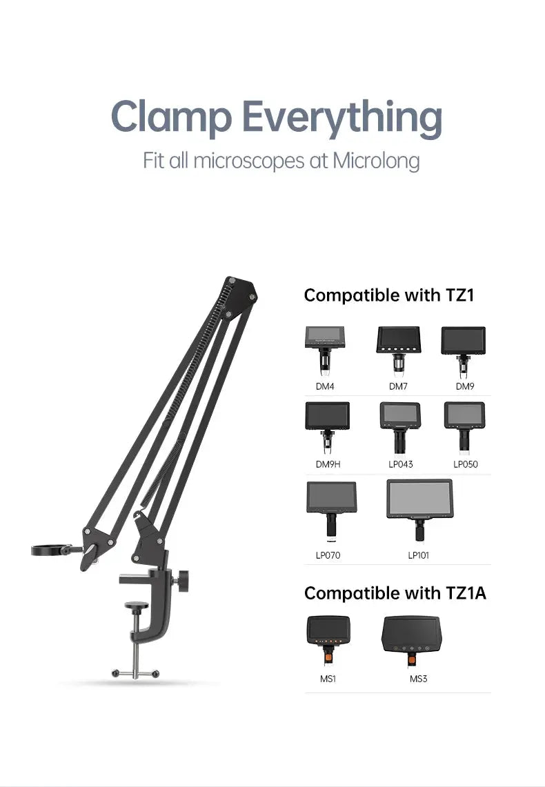 Mikroskoparmständer, Verstellbare Metallhalterung für Münzmikroskope - FUXL-Shopify