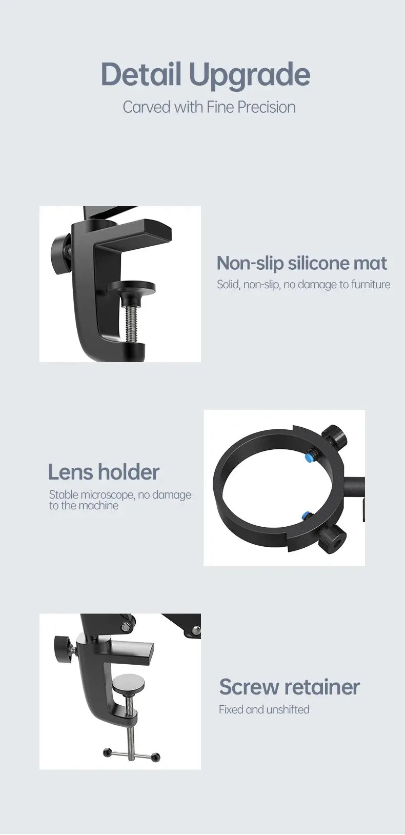 Mikroskoparmständer, Verstellbare Metallhalterung für Münzmikroskope - FUXL-Shopify