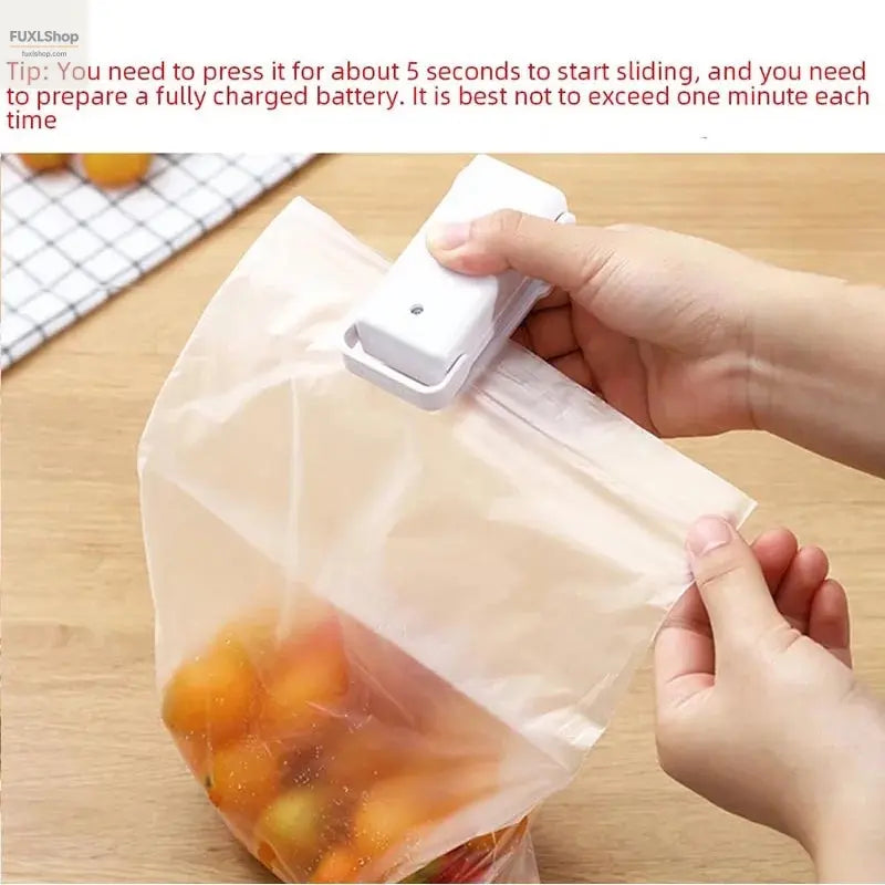 Mini Heat Bag Sealing Machine Package Sealer Bags Thermal Plastic Food Bag Closure Portable Sealer Food Packaging Heat Sealer - FUXL-Shopify