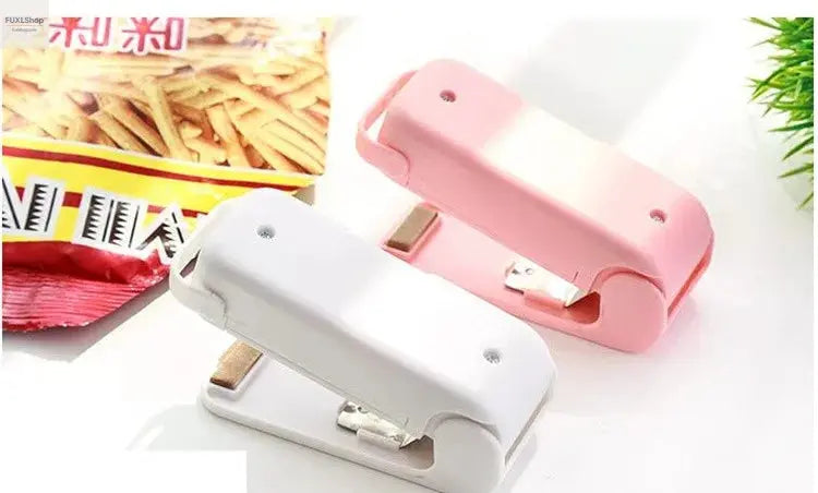 Mini Heat Bag Sealing Machine Package Sealer Bags Thermal Plastic Food Bag Closure Portable Sealer Food Packaging Heat Sealer - FUXL-Shopify