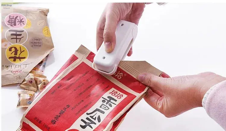 Mini Heat Bag Sealing Machine Package Sealer Bags Thermal Plastic Food Bag Closure Portable Sealer Food Packaging Heat Sealer - FUXL-Shopify