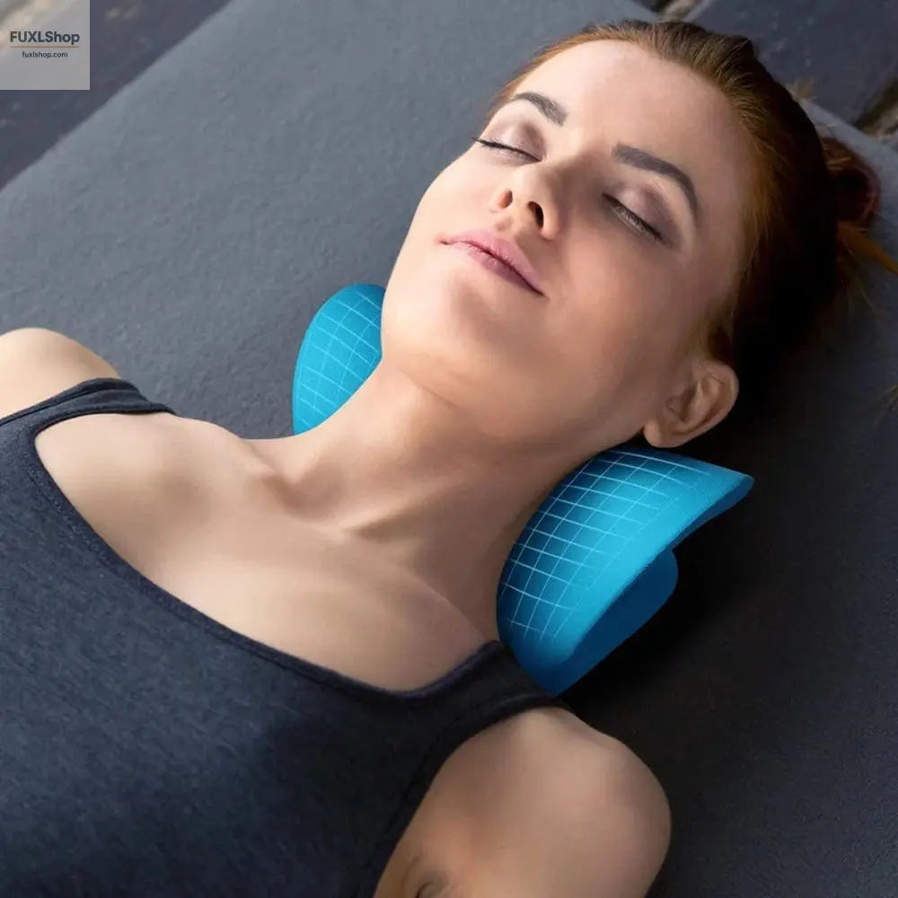 Neck Shoulder Stretcher Relaxer Cervical Chiropractic Traction Device Massage Pillow for Pain Relief Cervical Spine Alignment - FUXL-Shopify