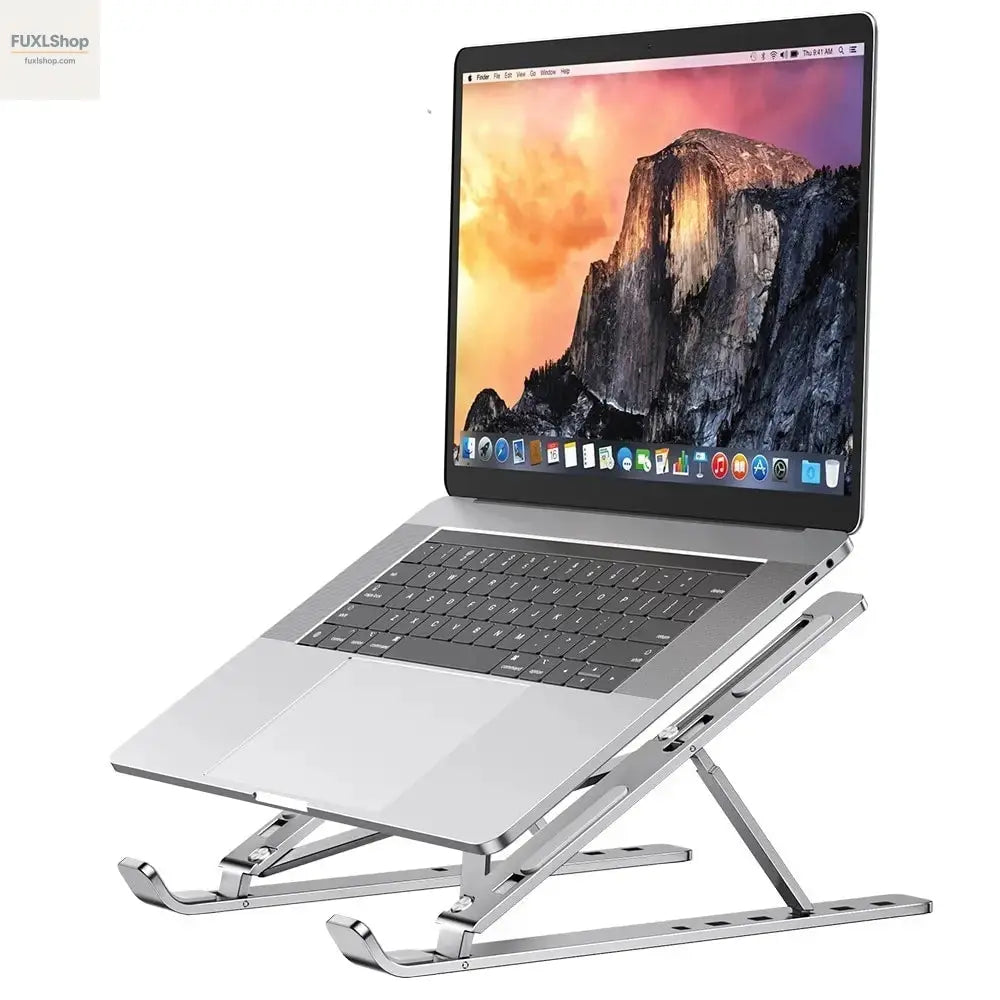 Zusammengeklappter Notebookhalter für Reisen