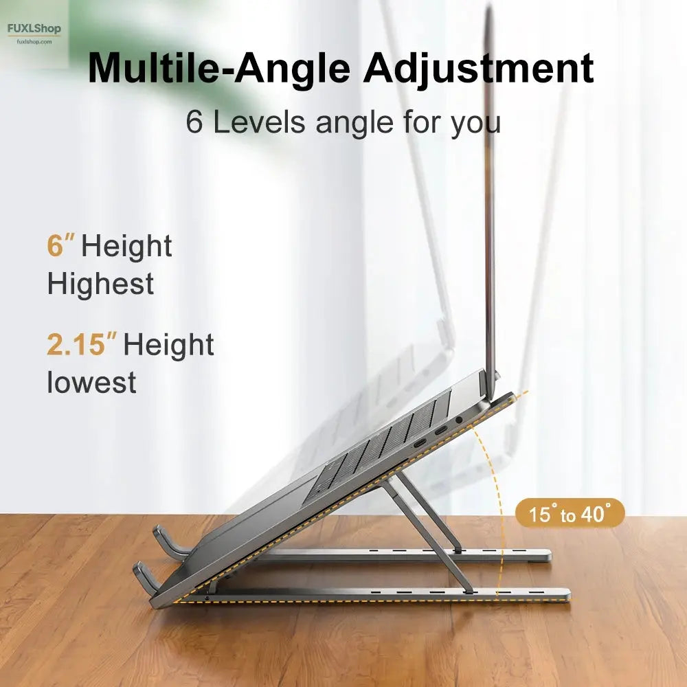 Zusammengeklappter Notebookhalter für Reisen