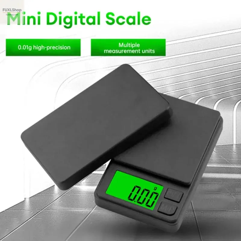 Präzisions-Taschenwaage 1000g x 0,1g – Digitale Grammwaage für Lebensmittel, Schmuck & mehr – Kompaktreise-Waage - FUXL-Shopify