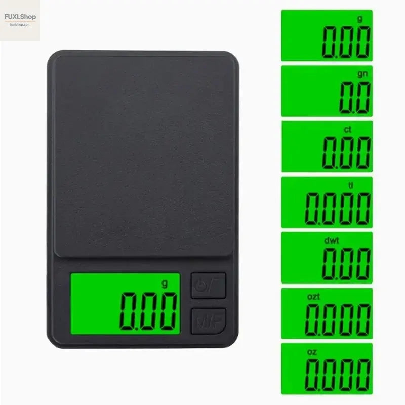 Präzisions-Taschenwaage 1000g x 0,1g – Digitale Grammwaage für Lebensmittel, Schmuck & mehr – Kompaktreise-Waage - FUXL-Shopify