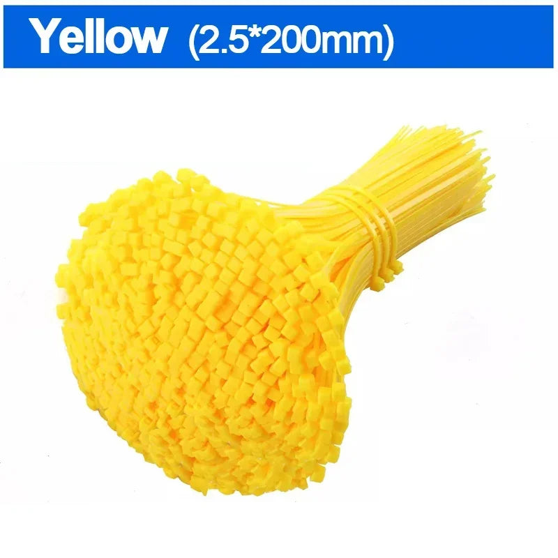 Nylon-Kabelbinder, selbstsichernde Kabelbinder, Riemen, Heimbüro, wiederverwendbar, feste Befestigungsring, Schlaufe, Kunststoff-Drahtbinder, Großhandel