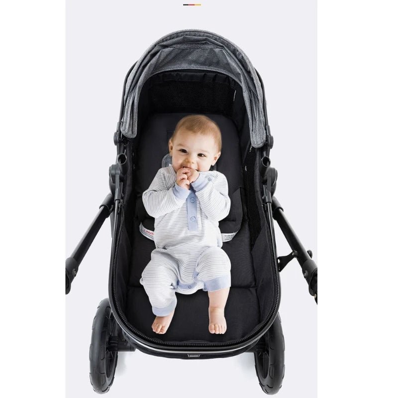 Poussette Luxueuse 3' und 1 Pour Nouveau-Ne,pade de Journey und Pliable, Cadre Aluminium, Landau, Capote Rabattable