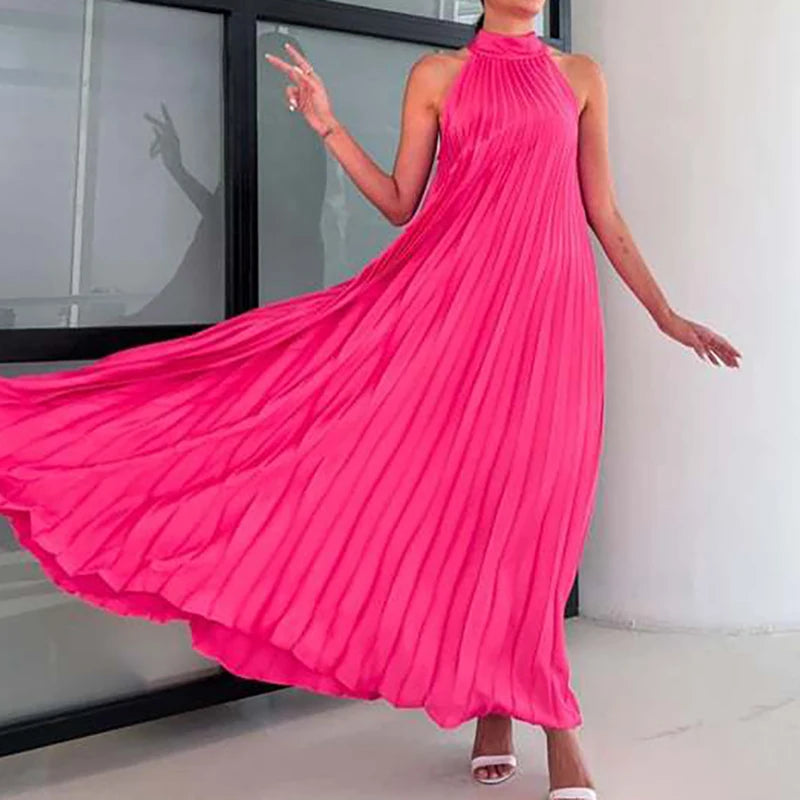 Neue 2025, Elegante Feste Schaukel Lose Party Kleid Frühling Weibliche Halter Schlank Bankett Langes Kleid Frauen Sexy Off Schulter Gala Kleid