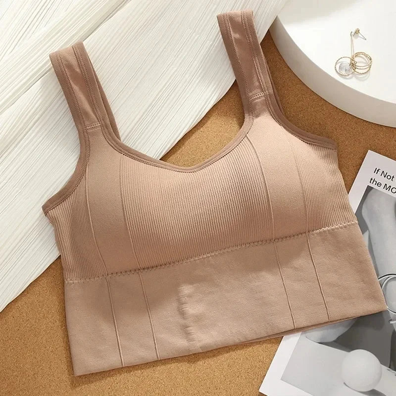 Atmungsaktive Sport-Bh Anti-Schweiß Fitness Top Frauen Nahtlose Yoga Bh Stoßfest Crop Top Push-Up Sport Bh Gym workout Top