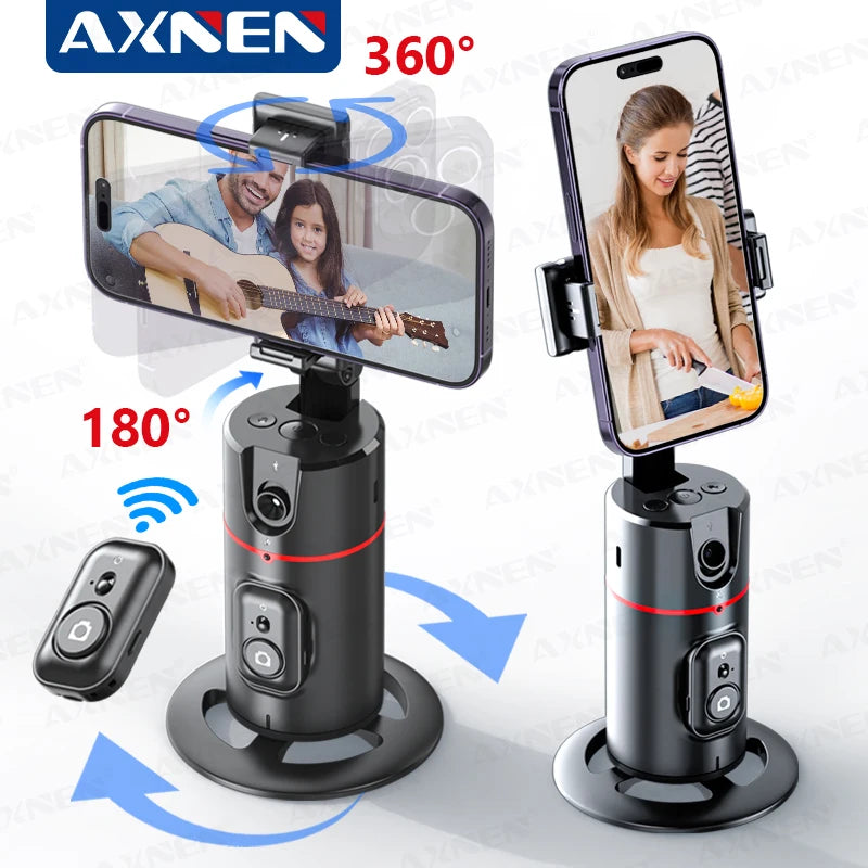 AXNEN P02 360 Rotation Follow-up Gimbal Stabilisator Einbeinstativ Desktop Tracking Gimbal mit Fernbedienung für Telefon Tiktok Live Fotografie - FUXL-Shopify