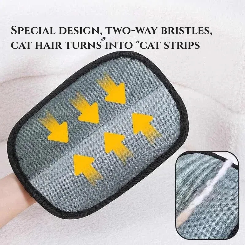 Katzenhaar-Handschuhe, Wollentfernungshandschuhe, deistatische Staubbürste für Hunde und Katzen, Zubehör für Hunde und Katzen, Kaninchen, L/Kurzhaar/Lockenhaar