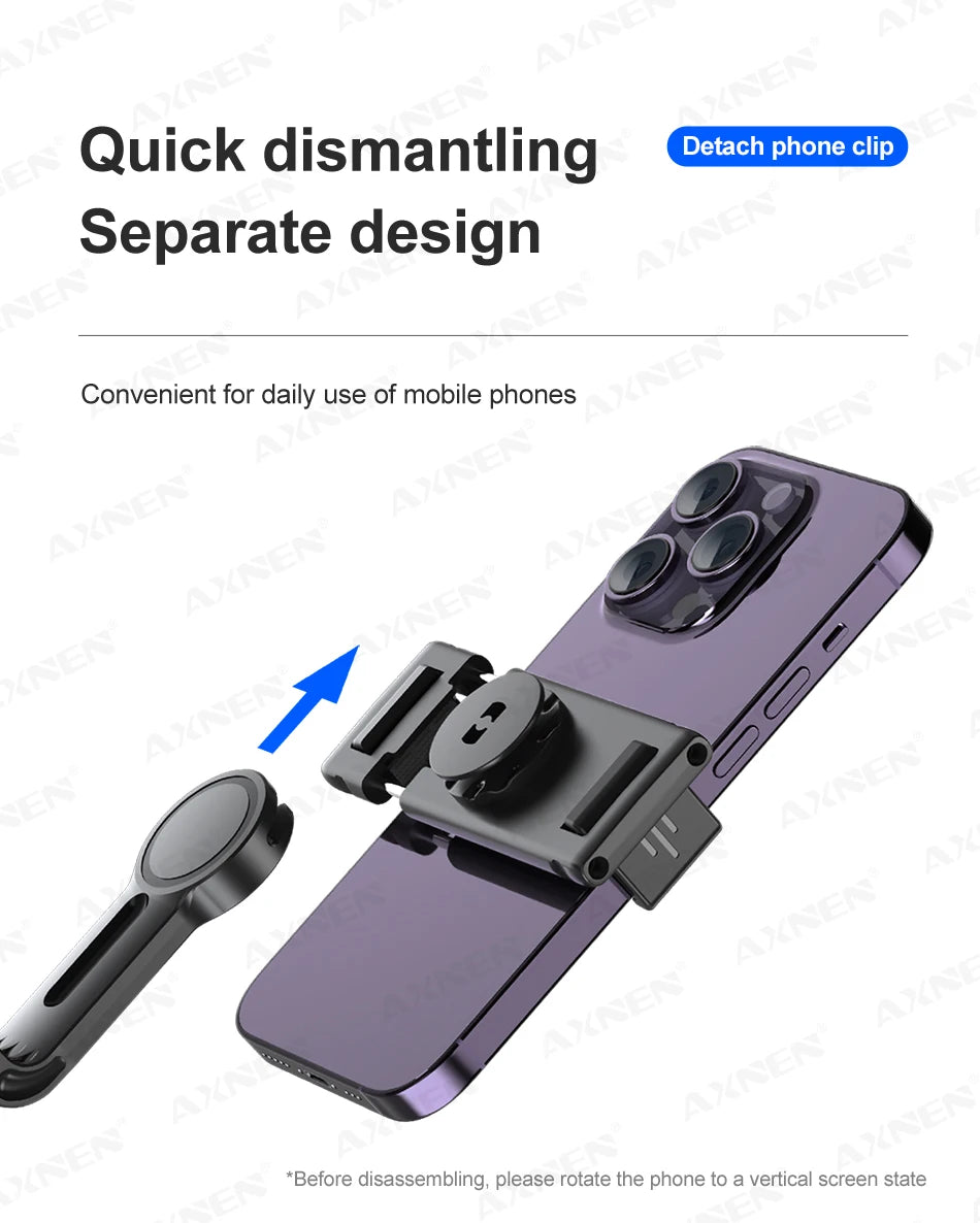 AXNEN P02 360 Rotation Follow-up Gimbal Stabilisator Einbeinstativ Desktop Tracking Gimbal mit Fernbedienung für Telefon Tiktok Live Fotografie - FUXL-Shopify