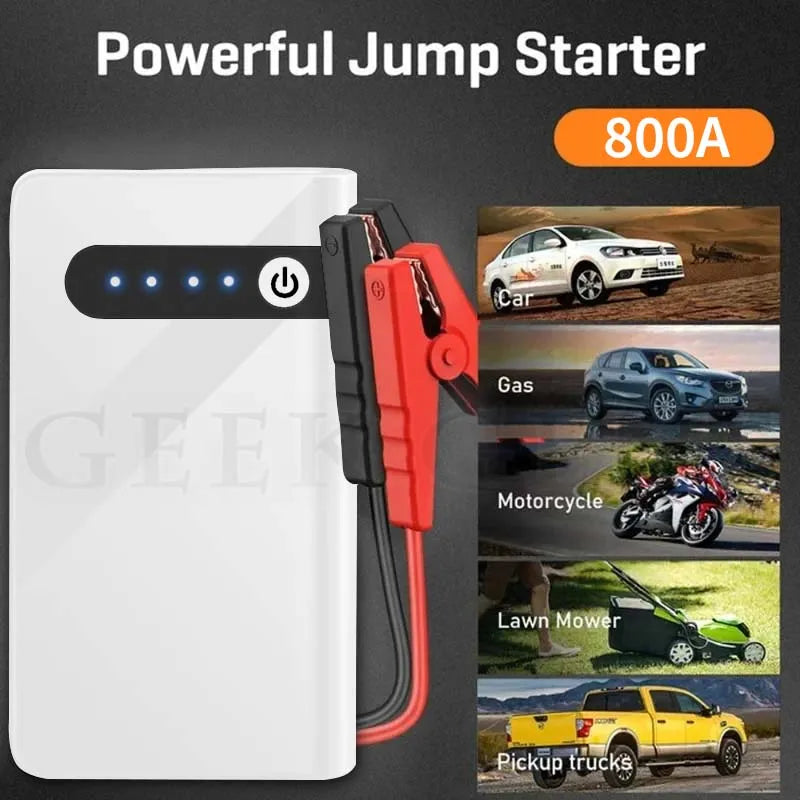 GKFLY 12000 mAh Auto Starthilfe Notstartgerät Kabel Tragbare Power Bank Ladegerät Batterie Booster Buster
