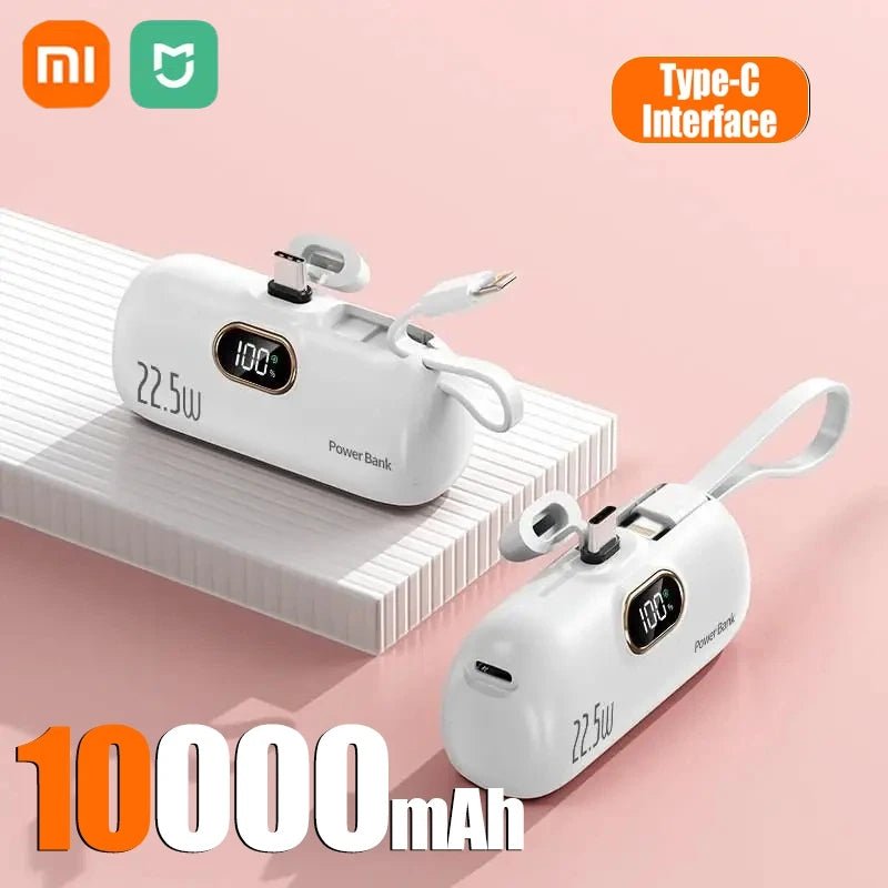 Xiaomi Mini Praktische mobile Powerbank 30000 mAh Tragbares Schnellladen geeignet für iPhone 16 15 14 Samsung Externer Akku
