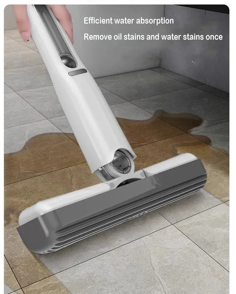 Schwamm Stroh Reinigung Kleine Reiniger Mini Mopp Leistungsstarke Squeeze Falten Hause Selbst-quetschen Boden Waschen Mops Saubere Werkzeuge