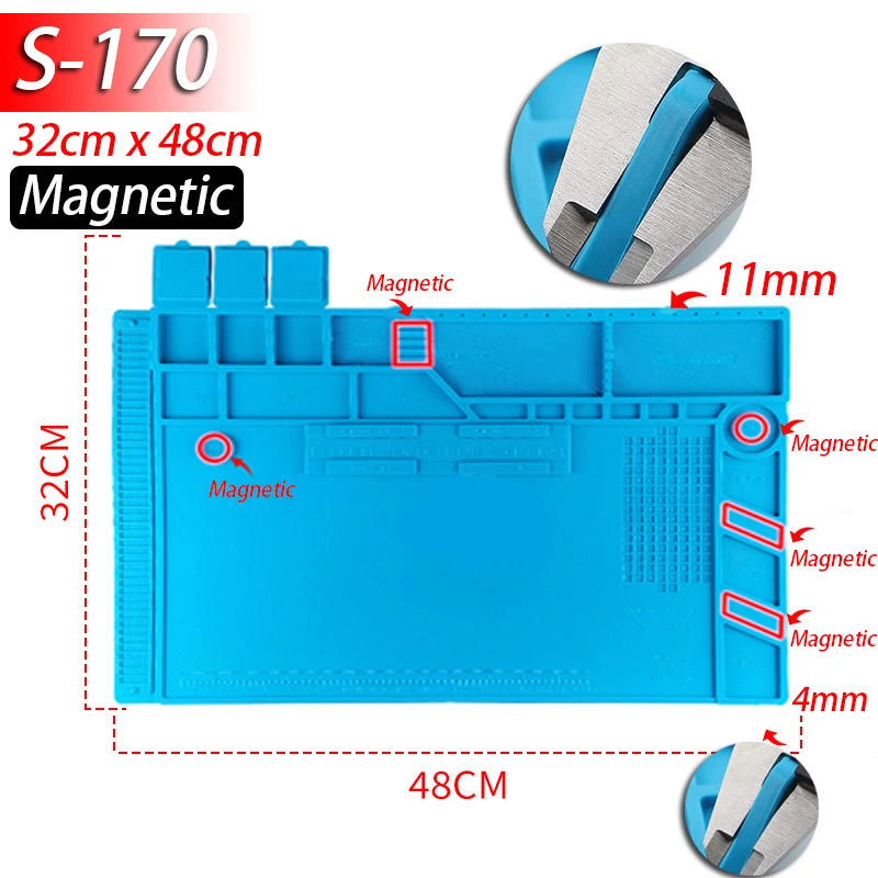 XMSJ Lötmatte Silikon - Hitzebeständig (500°C) Anti-statische Reparaturmatte für Elektronik - FUXL-Shopify